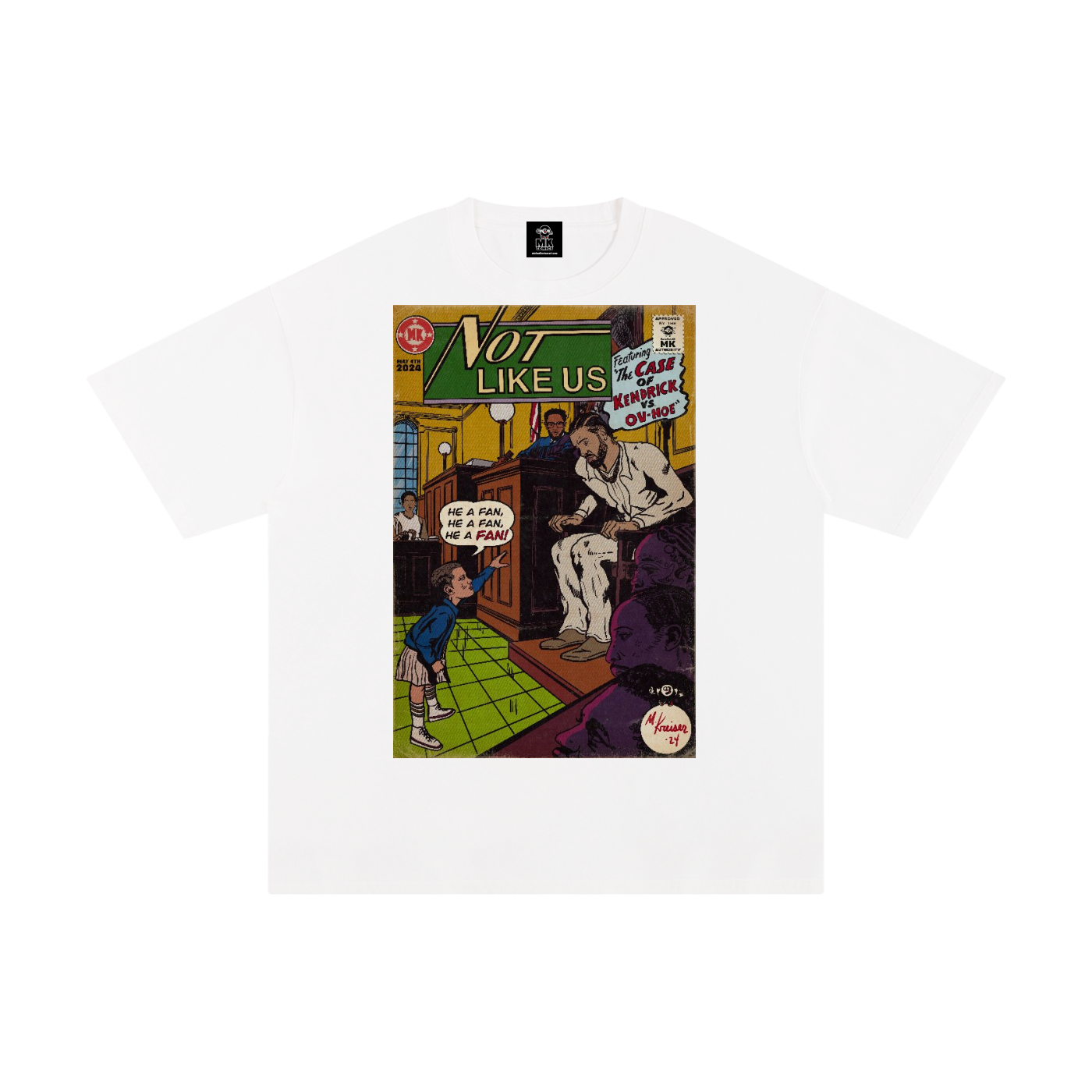 Not Like Us - MK Classics - Unisex Pure Cotton T-Shirt