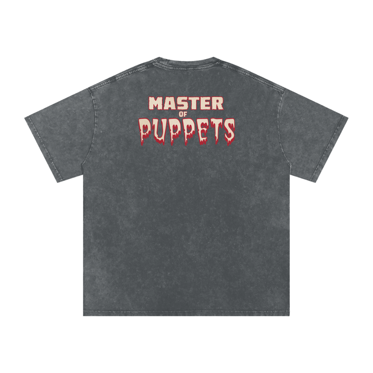 Master of Puppets - Snow Washed Oversized Cotton T-Shirt