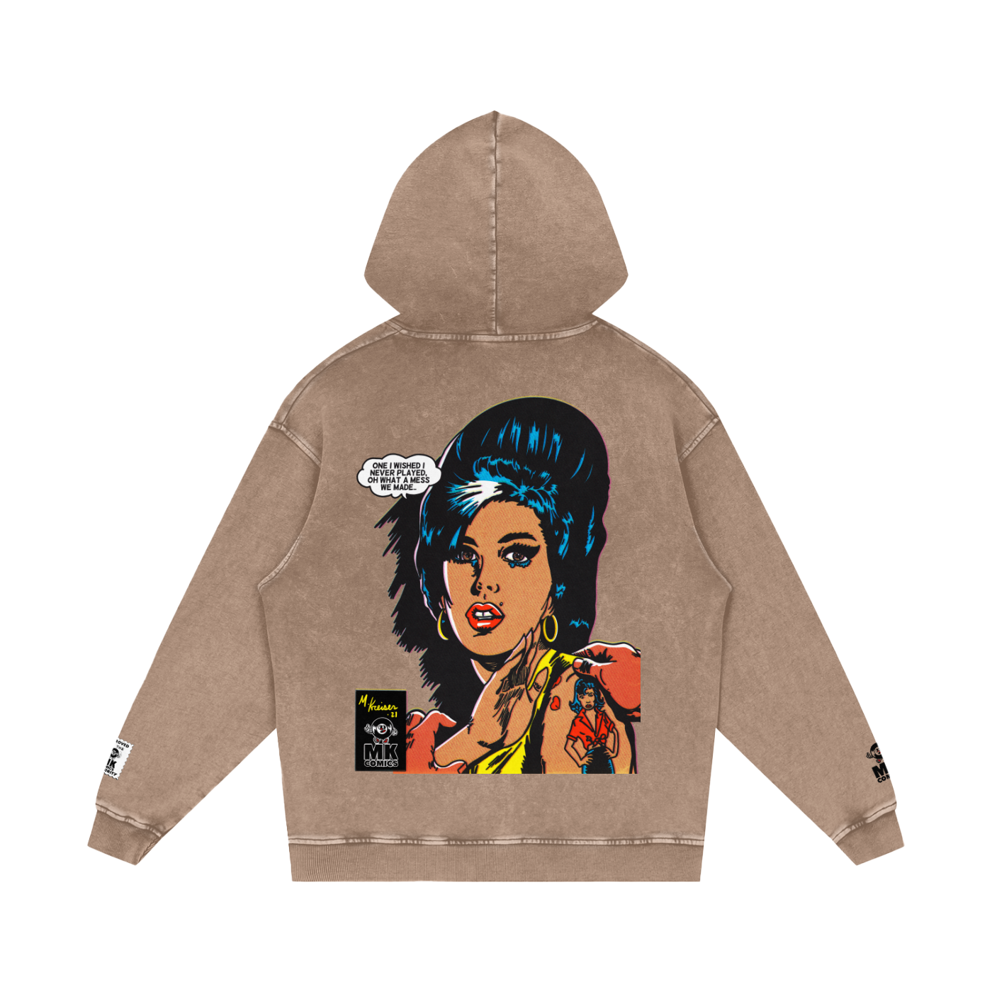 Love is a Losing Game - Snow Washed Loose Cotton Hoodie