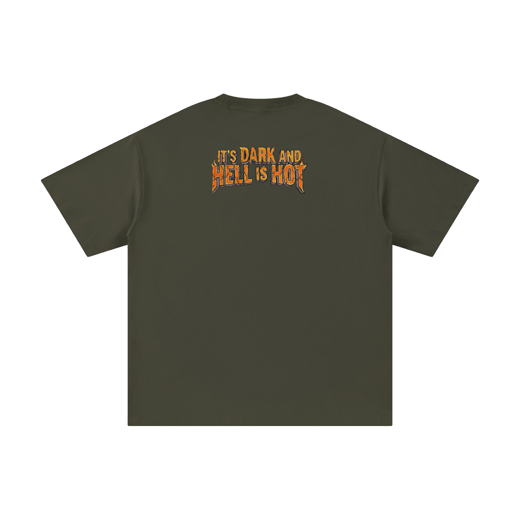 It's Dark & Hell is Hot - Unisex Pure Cotton T-Shirt