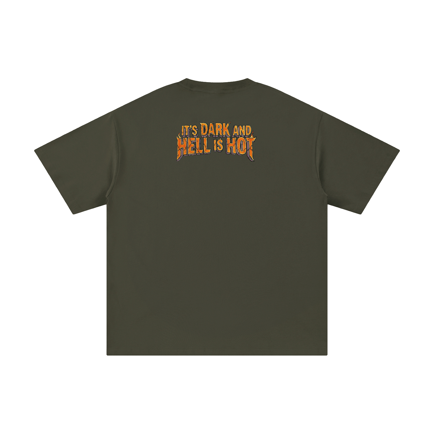 It's Dark & Hell is Hot - Unisex Pure Cotton T-Shirt