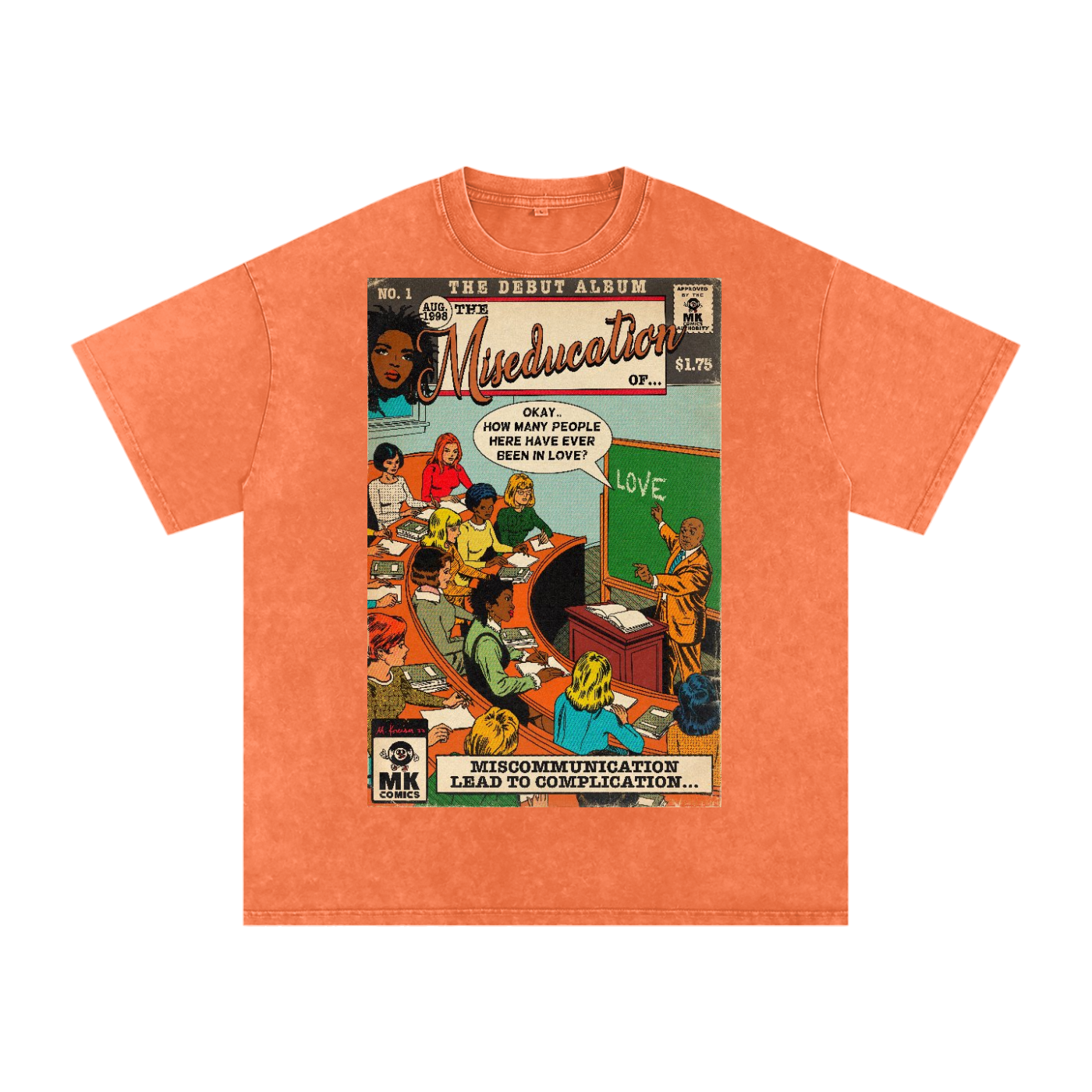 The Miseducation of... - Snow Washed Oversized Cotton T-Shirt