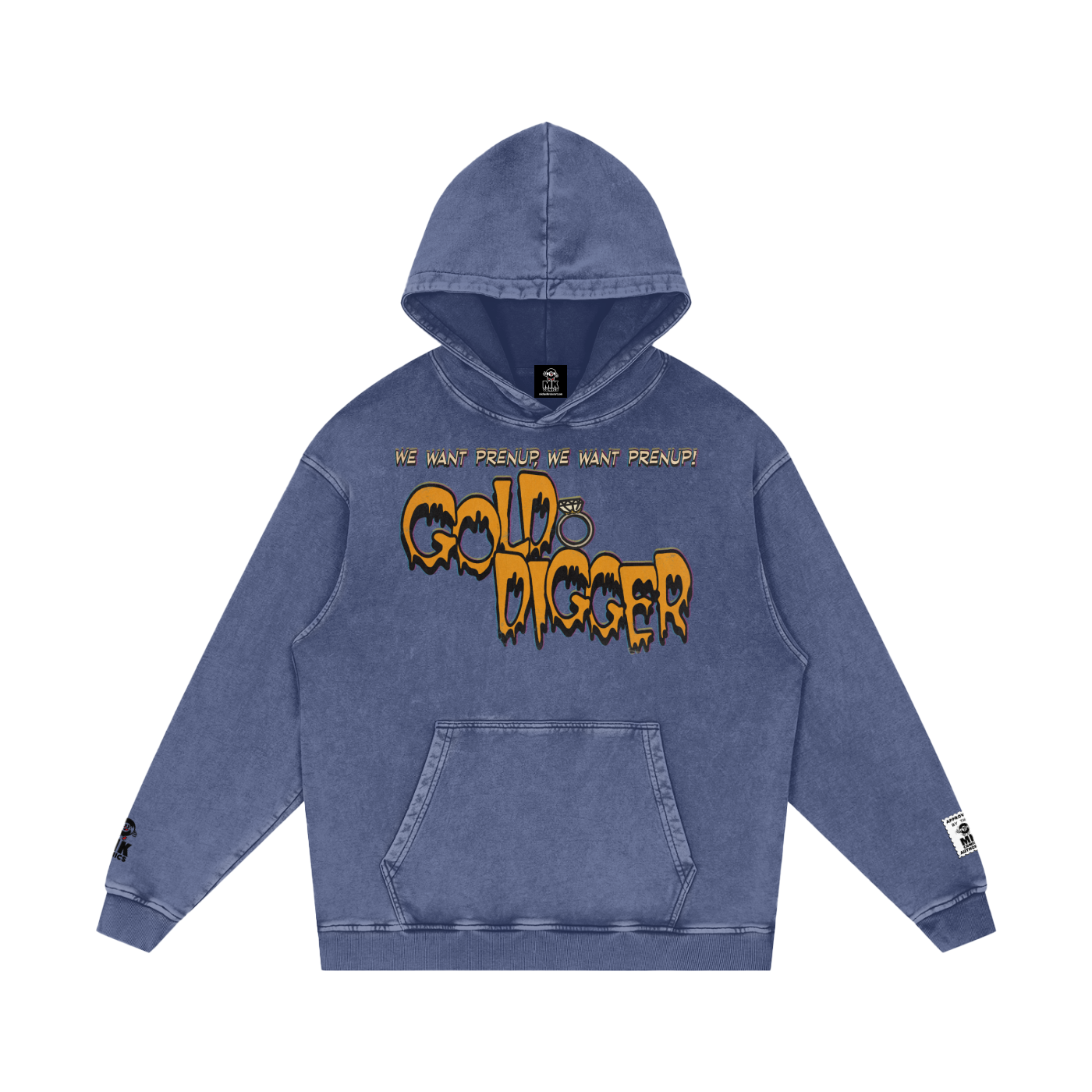 Gold Digger - Snow Washed Loose Cotton Hoodie