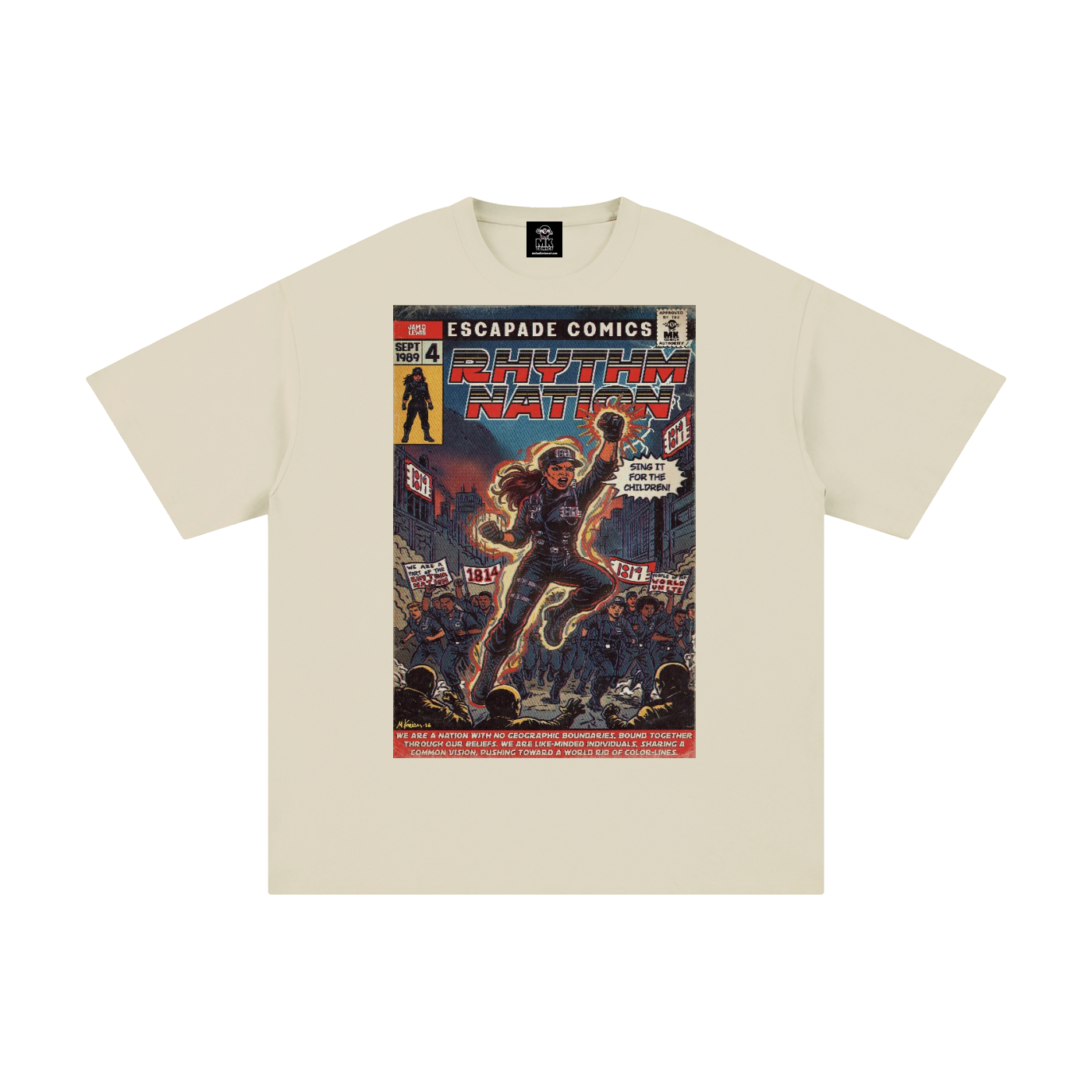 Rhythm Nation - Unisex Pure Cotton T-Shirt