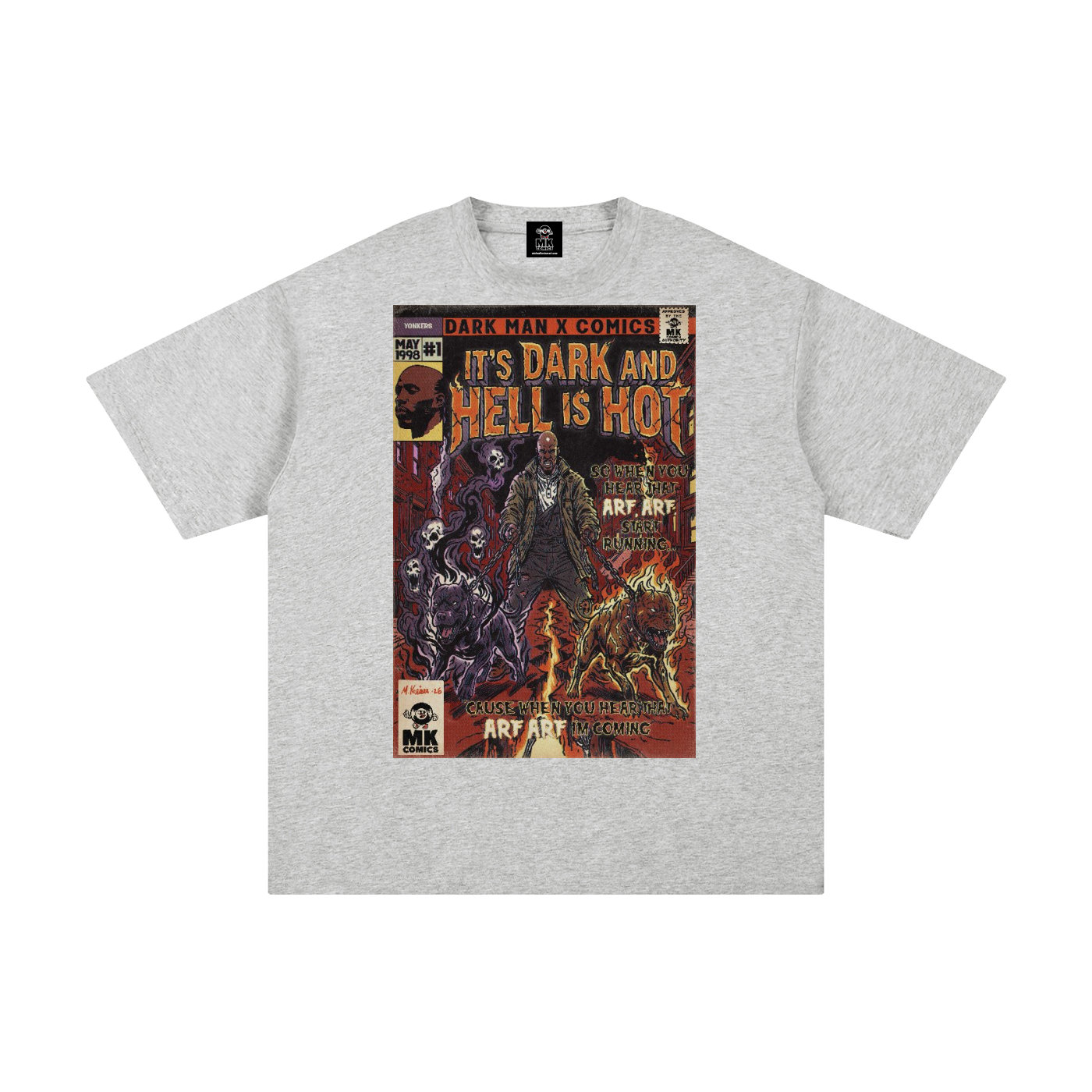 It's Dark & Hell is Hot - Unisex Pure Cotton T-Shirt