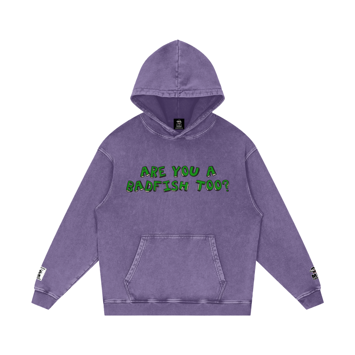 Badfish - Snow Washed Loose Cotton Hoodie