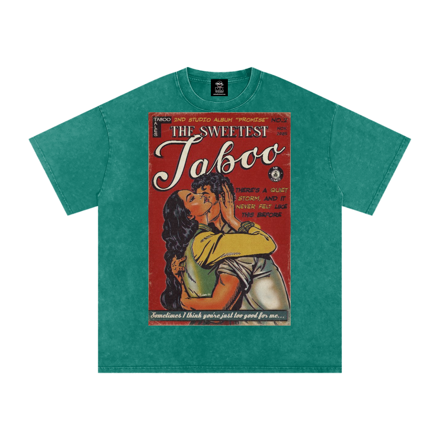 The Sweetest Taboo - Snow Washed Oversized Cotton T-Shirt