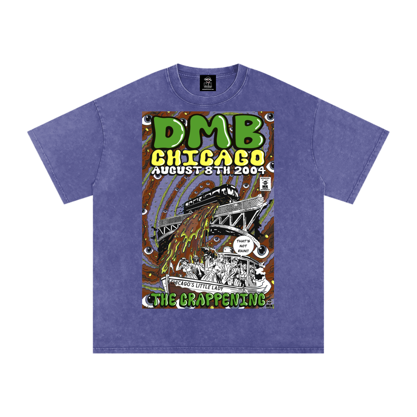 The Crappening - Snow Washed Oversized Cotton T-Shirt