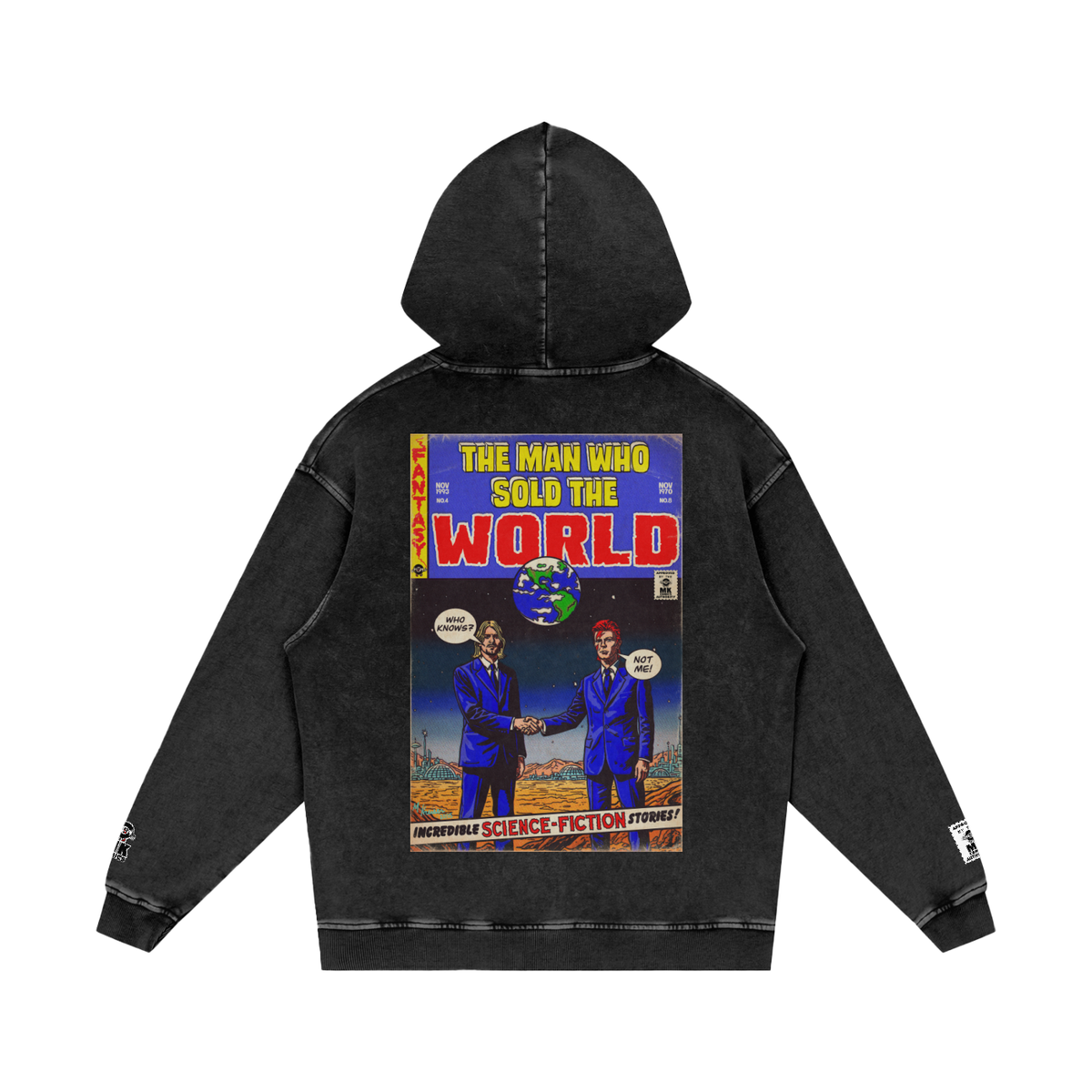 The Man who Sold the World - Snow Washed Loose Cotton Hoodie
