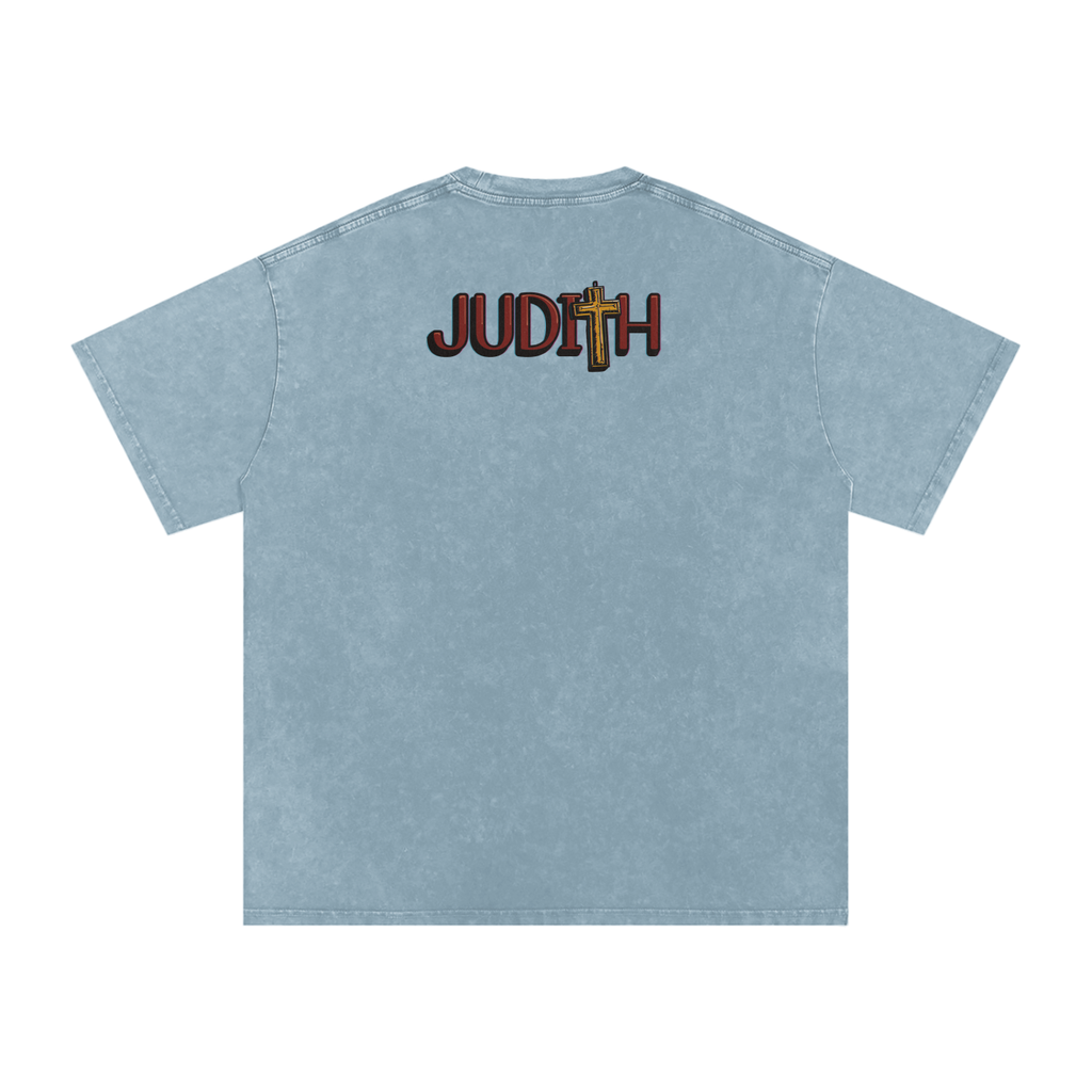 Judith - Snow Washed Oversized Cotton T-Shirt