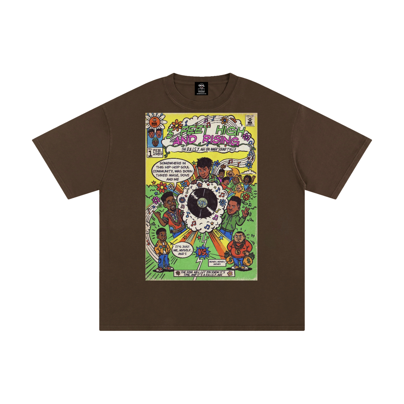 3 Feet High & Rising - Unisex Pure Cotton T-Shirt