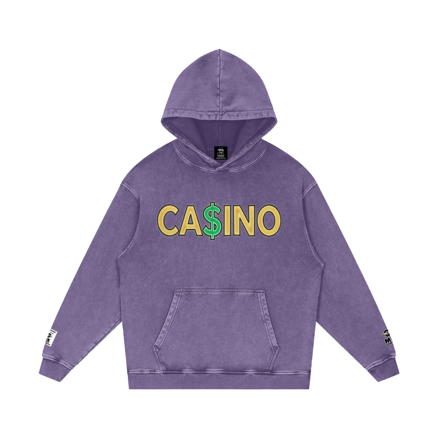 Casino - Snow Washed Loose Cotton Hoodie