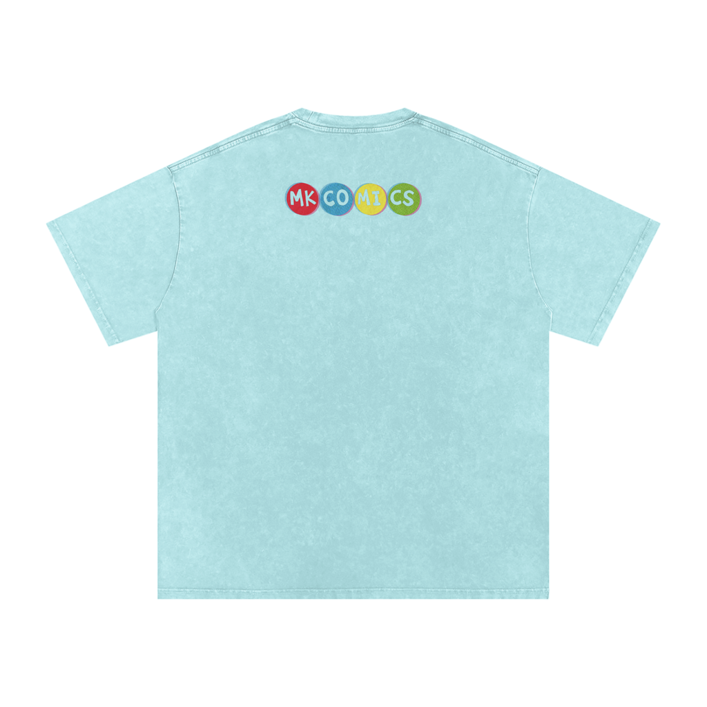 Twisted - Snow Washed Oversized Cotton T-Shirt
