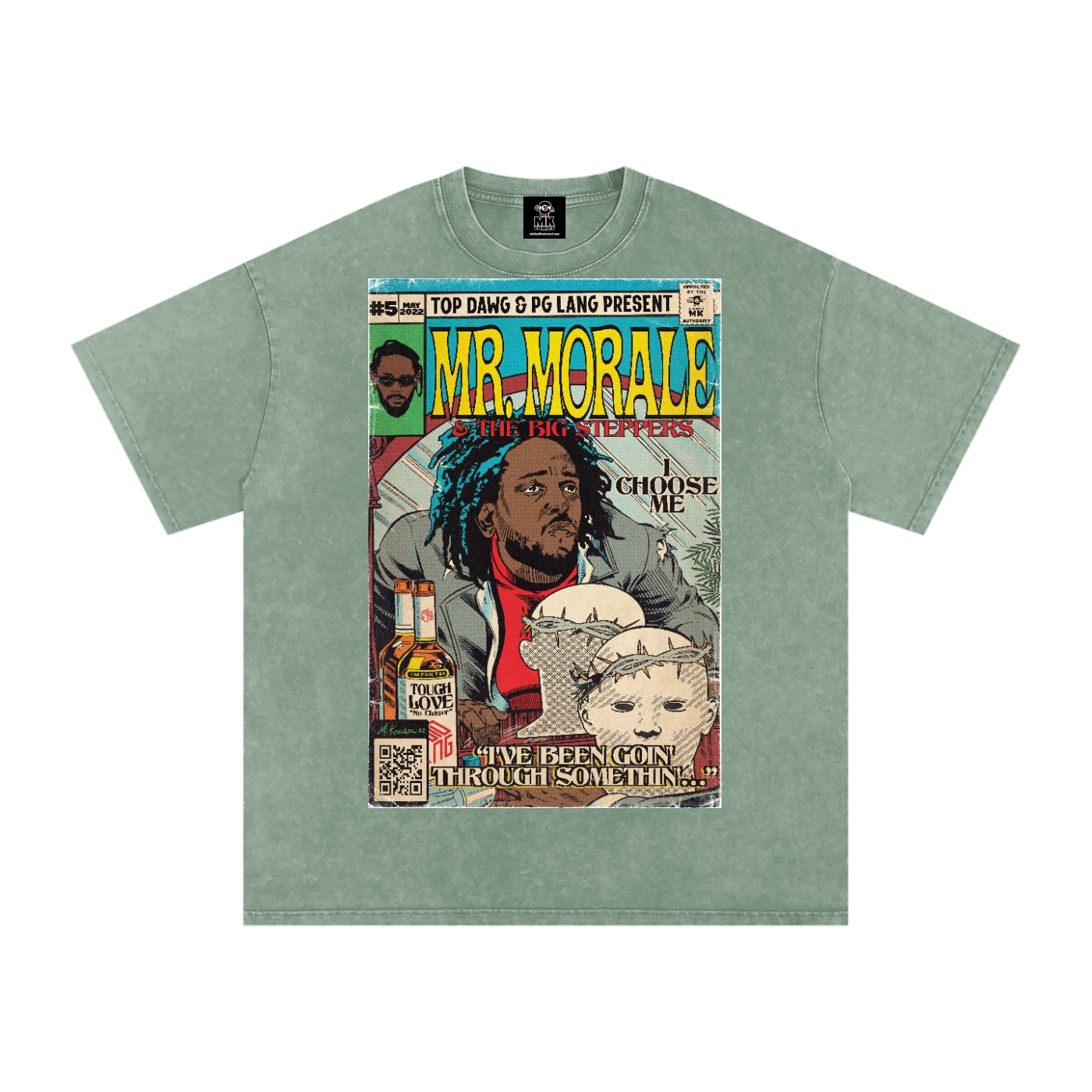 Mr. Morale & the Big Steppers - Snow Washed Oversized Cotton T-Shirt