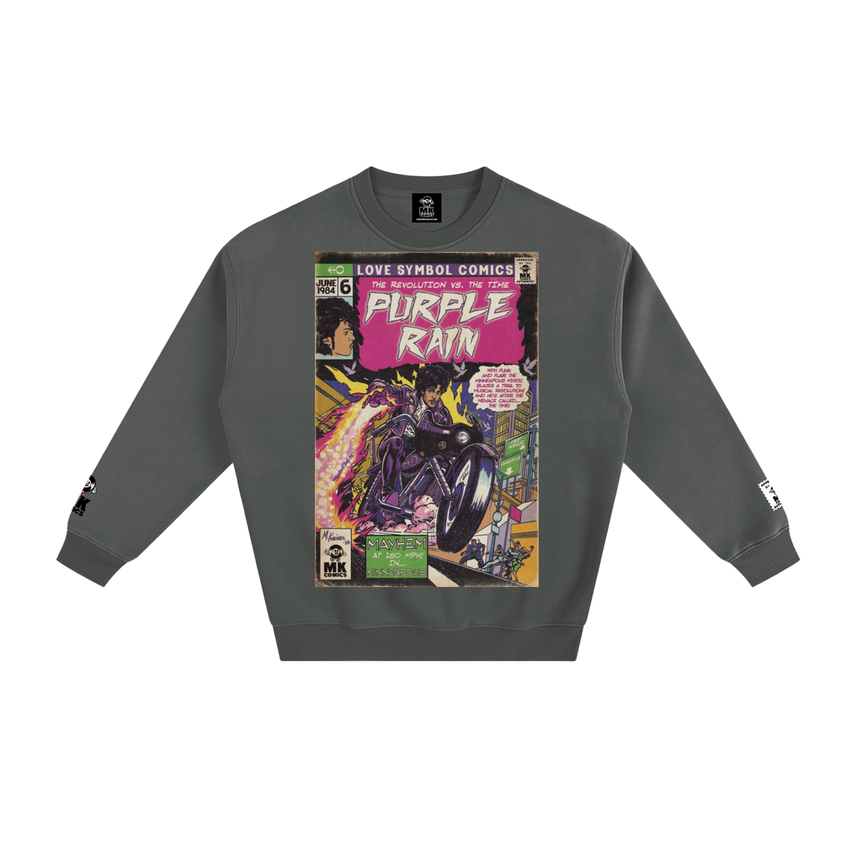 Purple Rain - Fleeced Sweatshirt