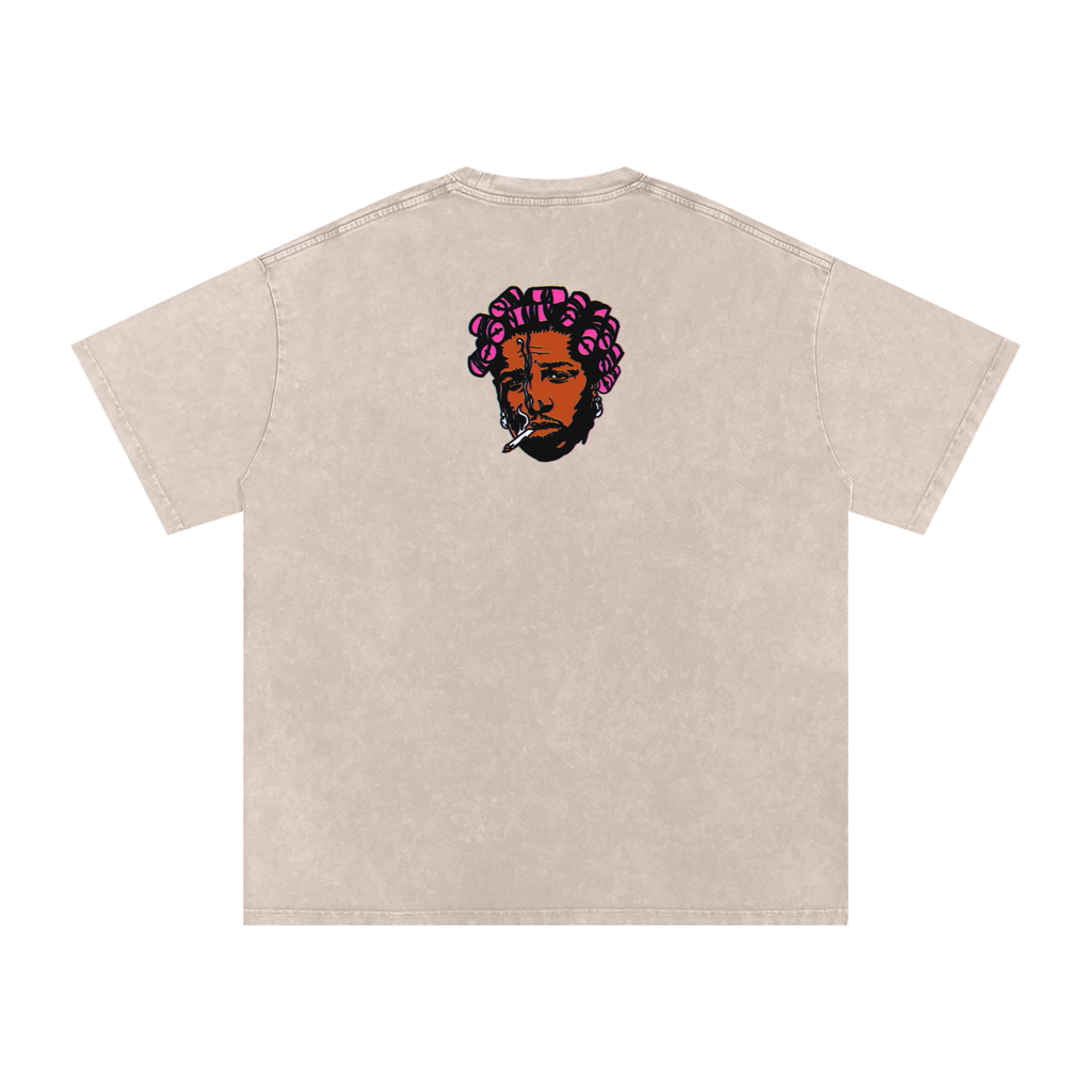 Helicopter - Snow Washed Oversized Cotton T-Shirt