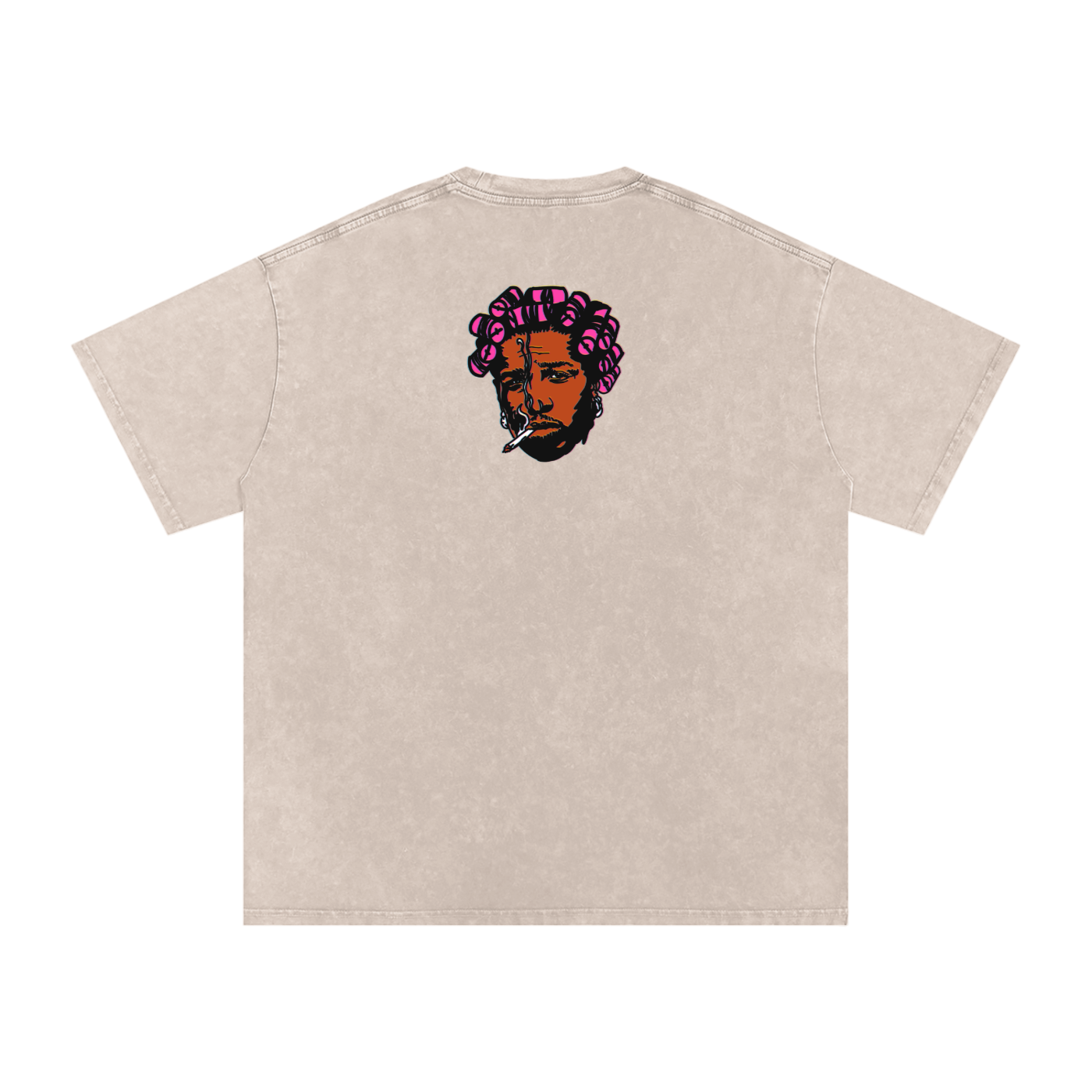 Helicopter - Snow Washed Oversized Cotton T-Shirt