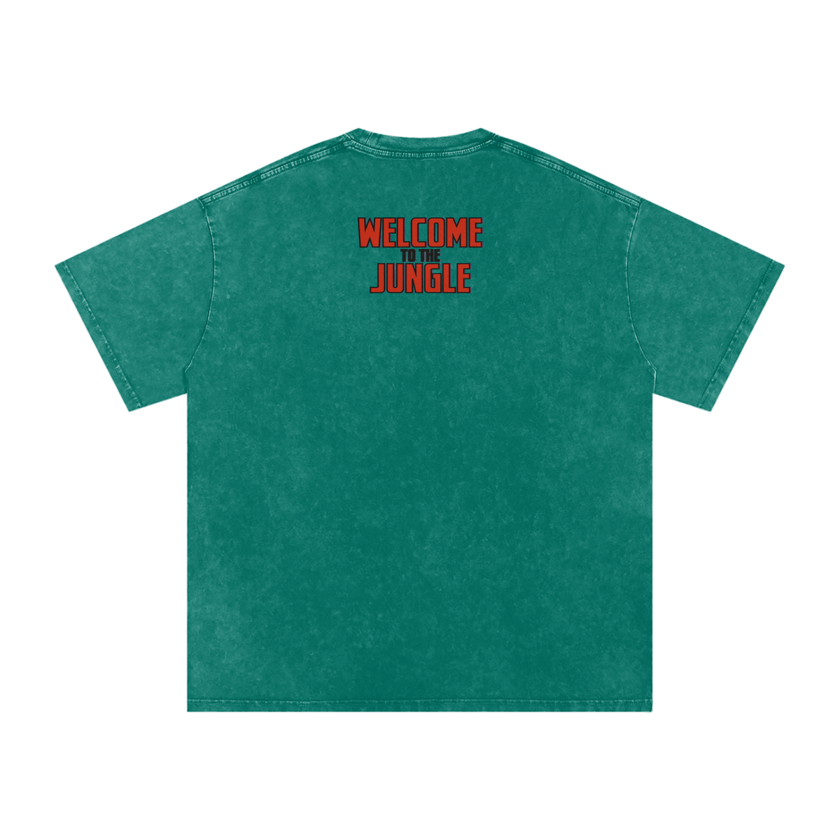 Welcome to the Jungle - Snow Washed Oversized Cotton T-Shirt