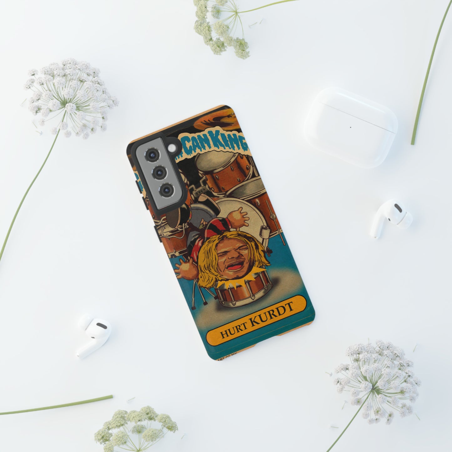 Hurt KURDT - Garbage Can Kings - Nirvana - Tough Phone Cases