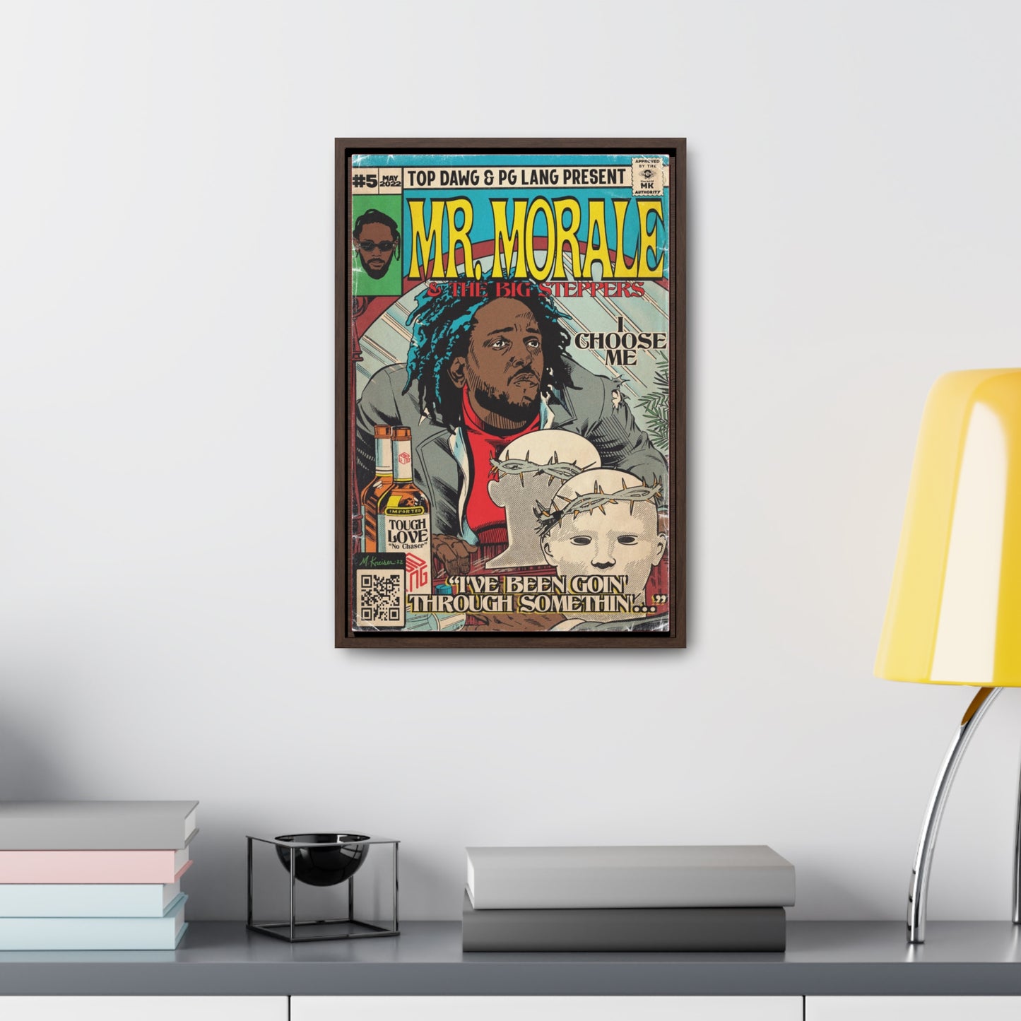 Kendrick Lamar - Mr. Morale & The Big Steppers - Gallery Canvas Wraps, Vertical Frame