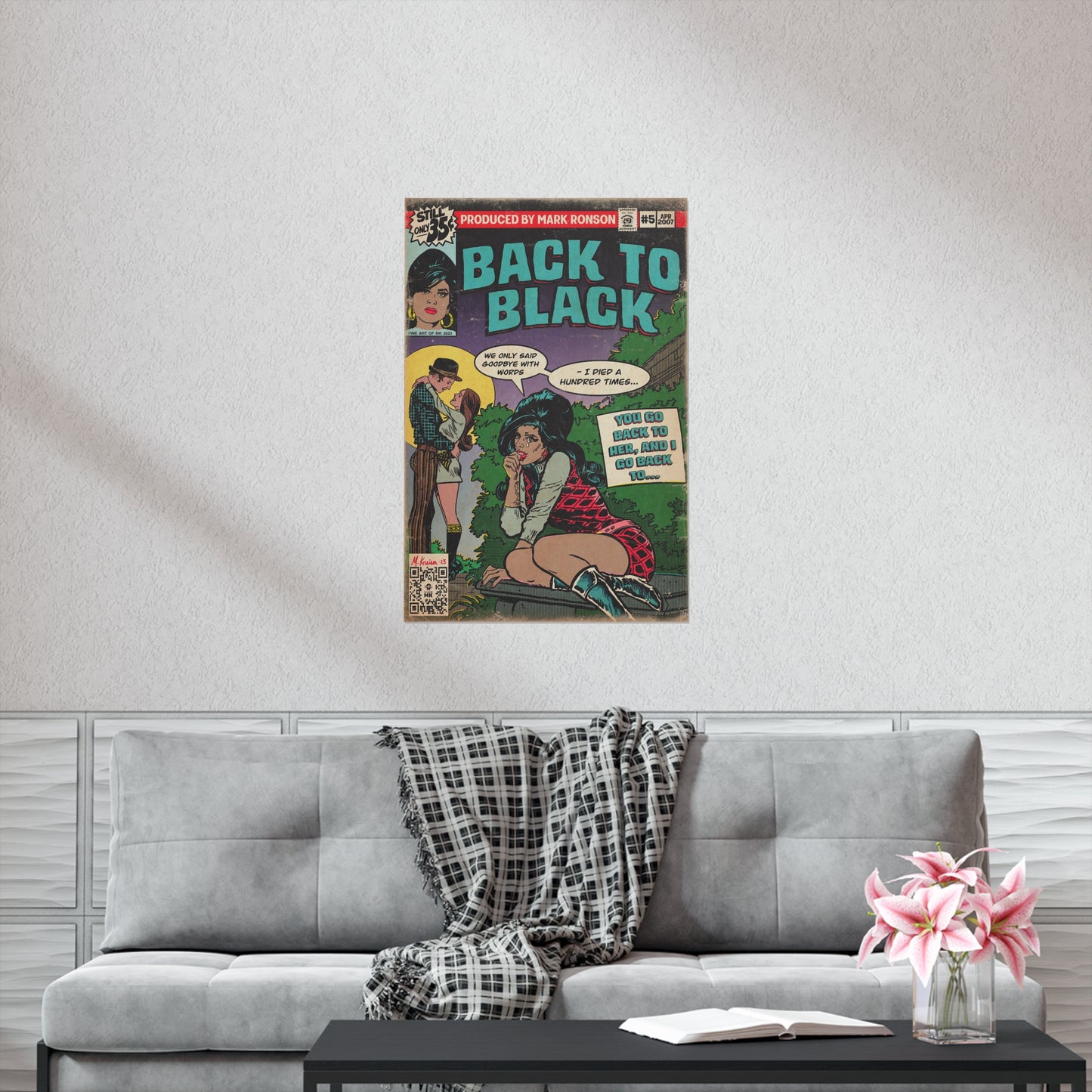 Amy Winehouse - Back to Black - Premium Matte Vertical Poster