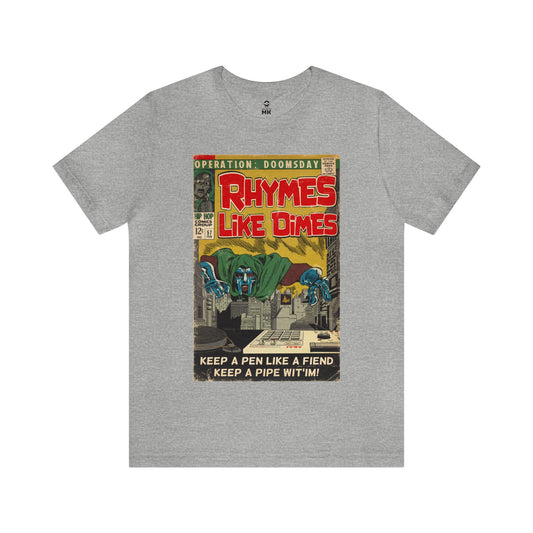 MF DOOM - Rhymes Like Dimes- Unisex Jersey T-Shirt