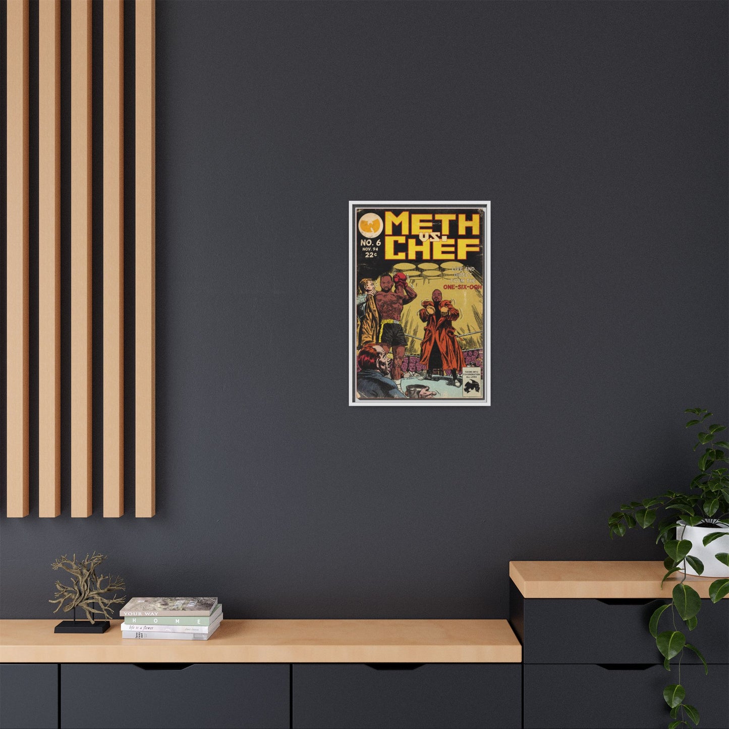 Method Man & Raekwon - Meth vs. Chef - Gallery Canvas Wraps, Vertical Frame