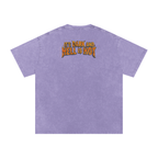 It's Dark & Hell is Hot - Snow Washed Oversized Cotton T-Shirt