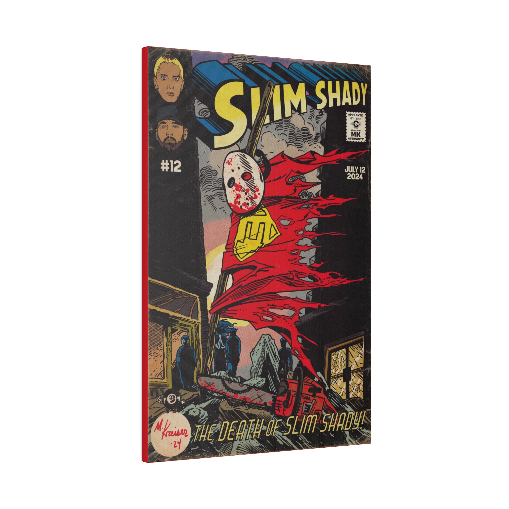 Death of Slim Shady - Matte Canvas, Stretched, 0.75"