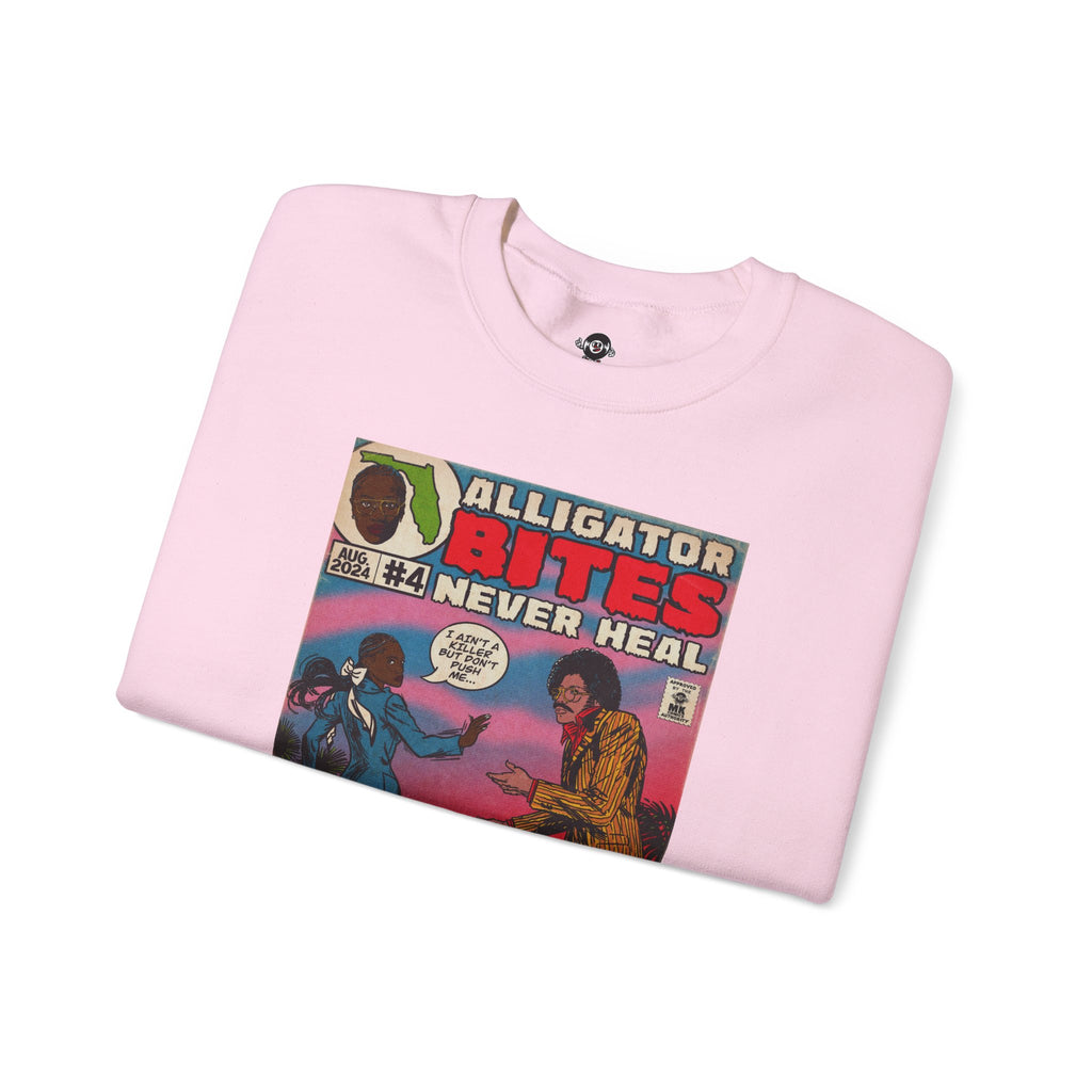 Denial is a River - Alligator Bites - Unisex Heavy Blend™ Crewneck Sweatshirt