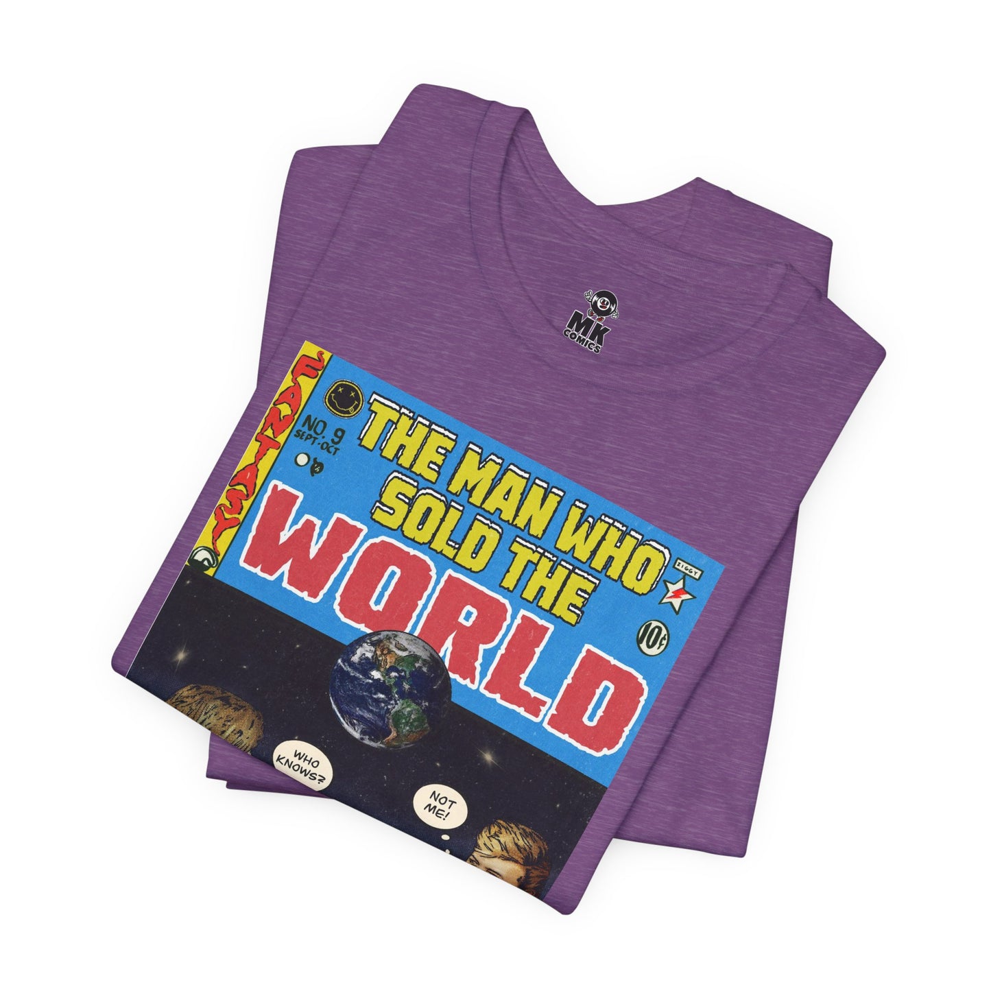 Bowie & Cobain - The Man Who Sold the World - Unisex Jersey Short Sleeve Tee