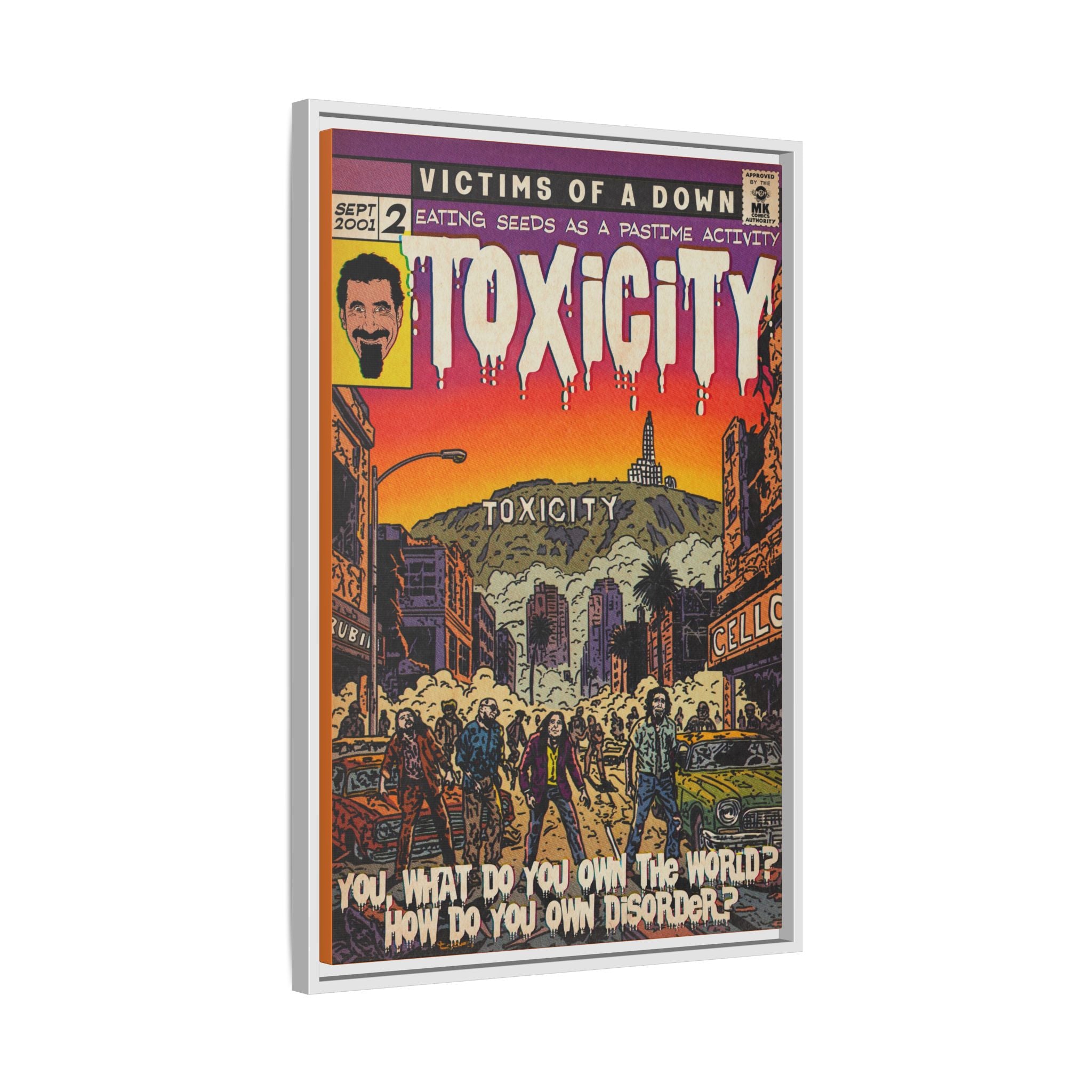 Toxicity - Matte Canvas, Framed (Multi-color)