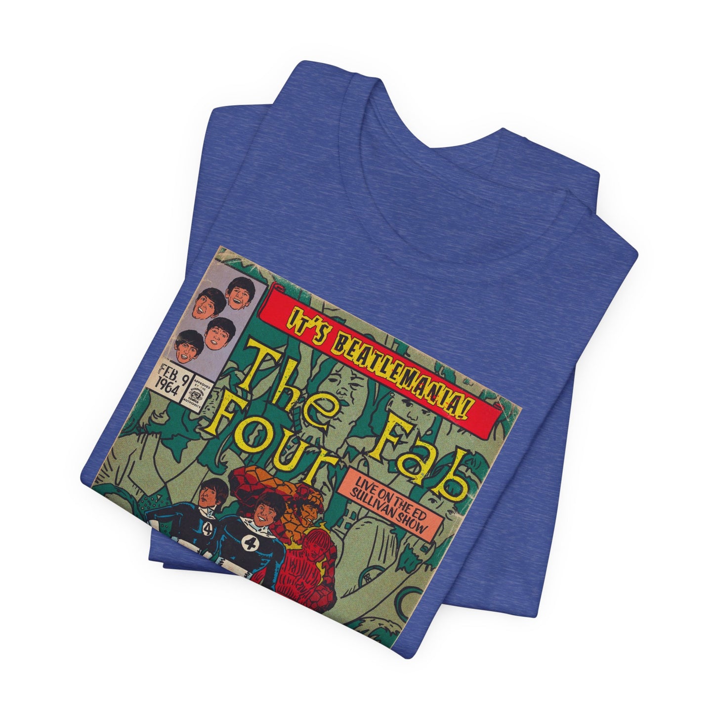 The Beatles - Beatlemania -  Unisex Jersey Short Sleeve Tee