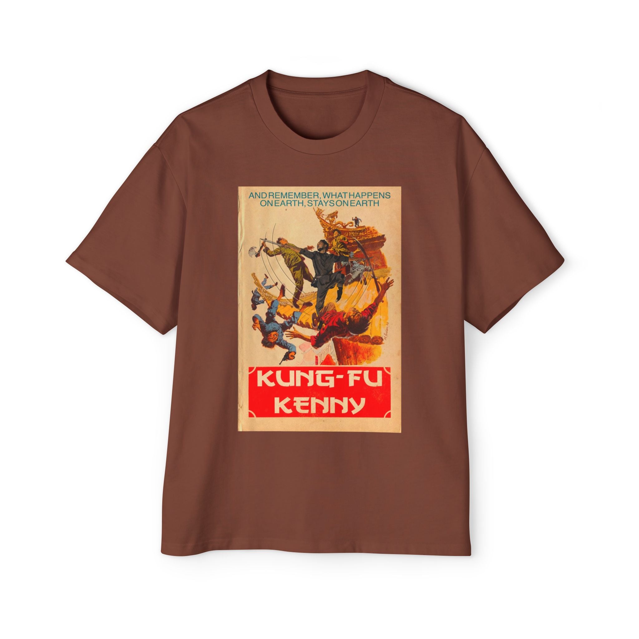 Kung-Fu Kenny - Men's Heavy Oversized Tee