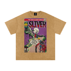 Sliver - Snow Washed Oversized Cotton T-Shirt