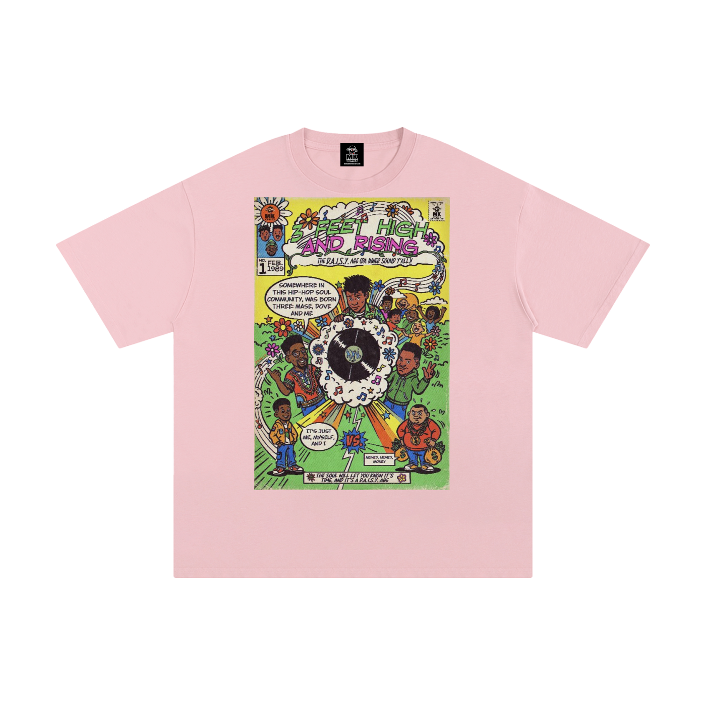 3 Feet High & Rising - Unisex Pure Cotton T-Shirt