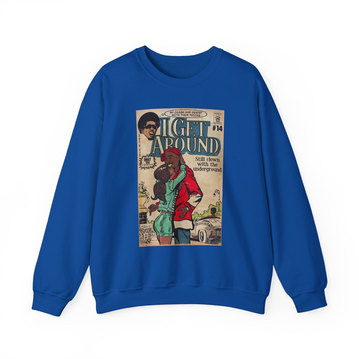 2Pac - I Get Around - Tupac - Unisex Heavy Blend™ Crewneck Sweatshirt