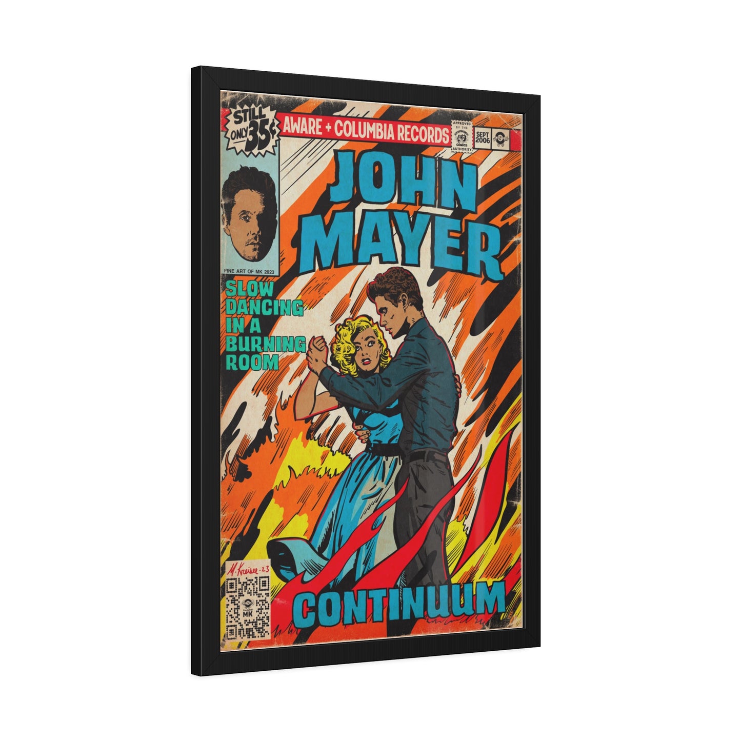 John Mayer - Slow Dancing in a Burning Room - Framed Paper Posters