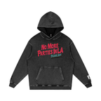 No More Parties in L.A - Snow Washed Loose Cotton Hoodie