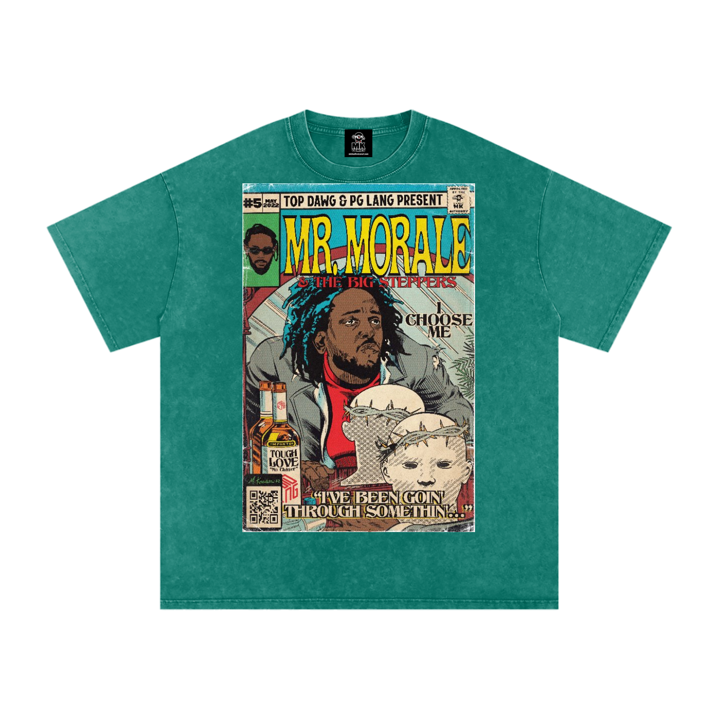 Mr. Morale & the Big Steppers - Snow Washed Oversized Cotton T-Shirt