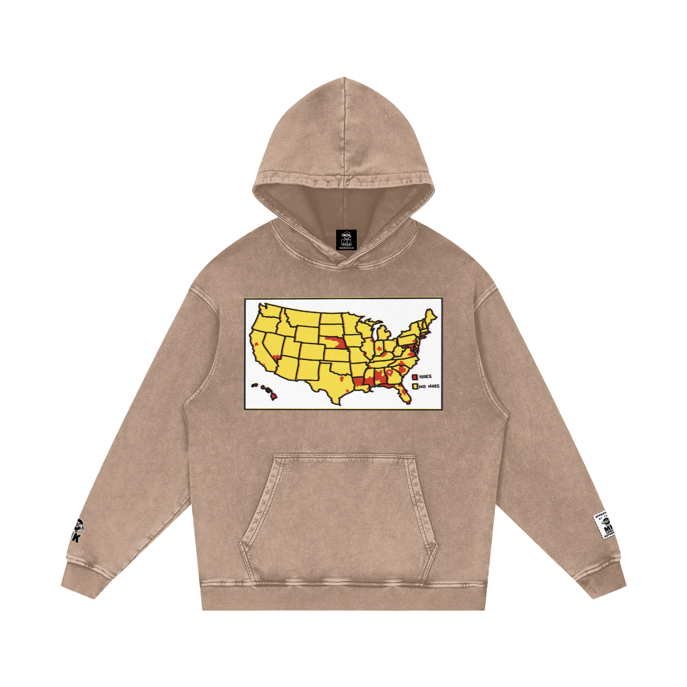 Word of Mouf - Snow Washed Loose Cotton Hoodie