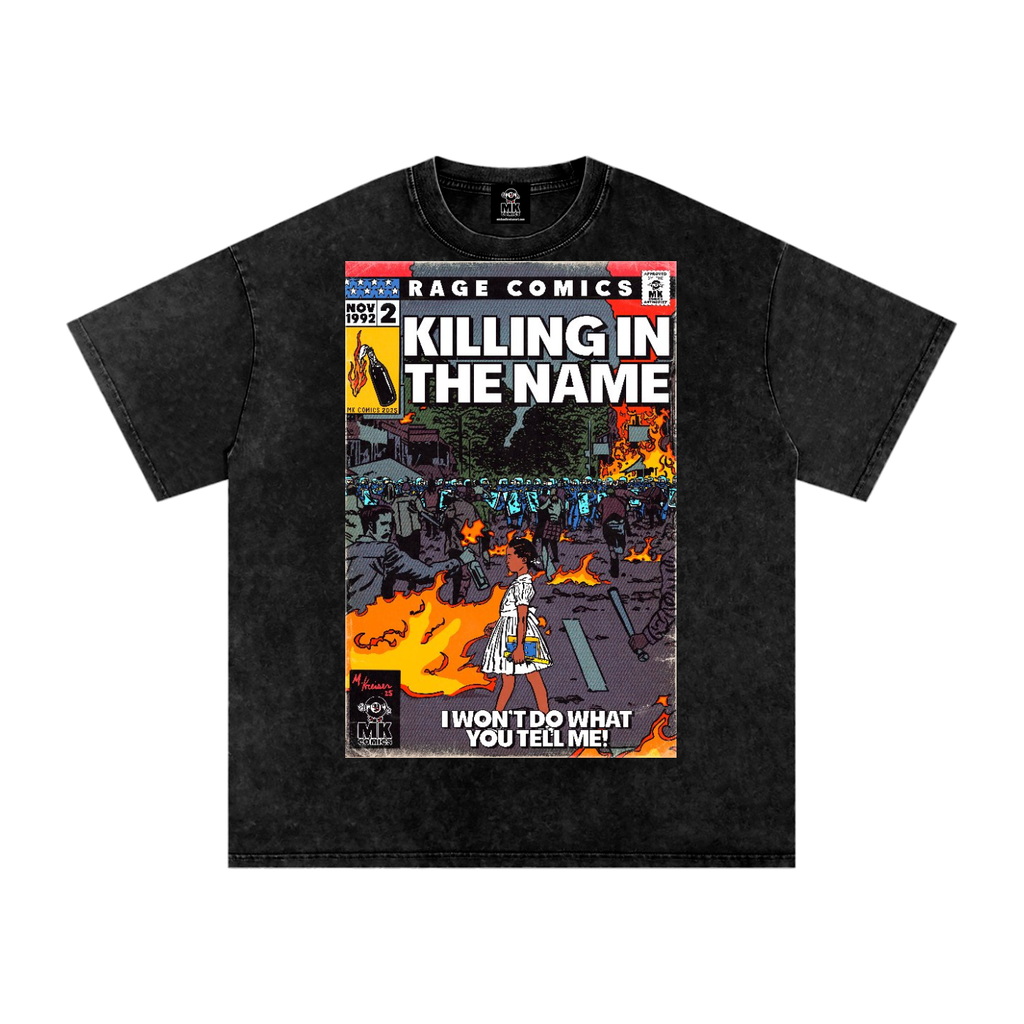 Killing in the Name - Snow Washed Oversized Cotton T-Shirt