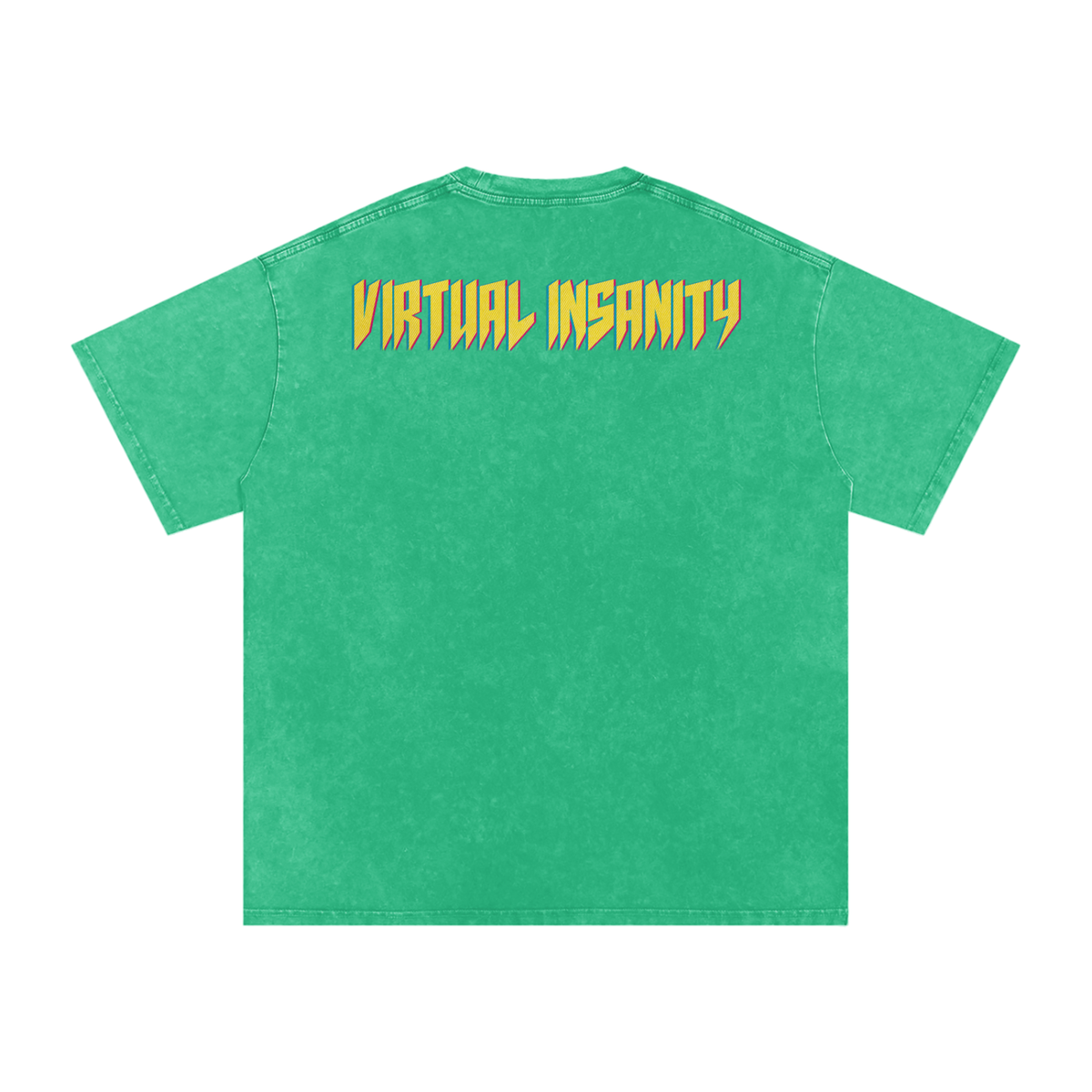 Virtual Insanity - Snow Washed Oversized Cotton T-Shirt