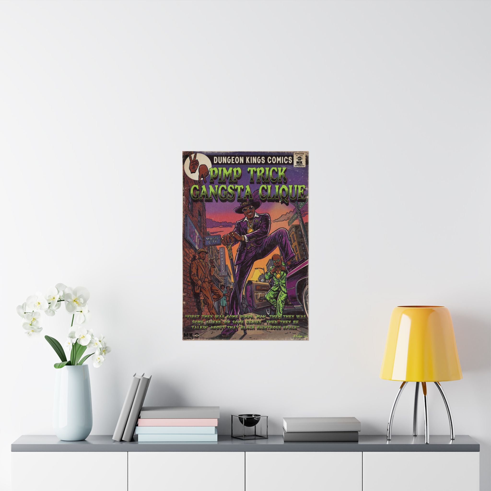 Pimp Trick Gangsta Clique - Matte Vertical Posters
