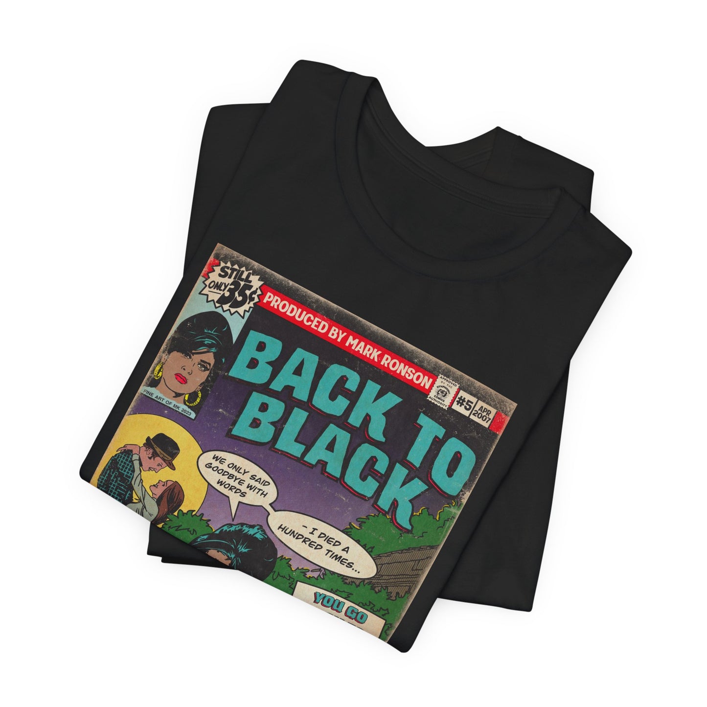 Amy Winehouse - Back to Black - Unisex Jersey Short Sleeve Tee