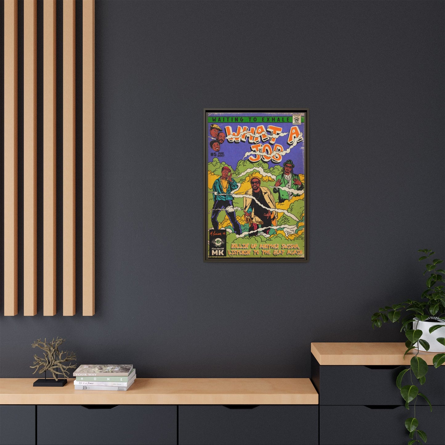 Devin The Dude, Snoop Dogg, Andre 3000 - What A Job - Gallery Canvas Wraps, Vertical Frame