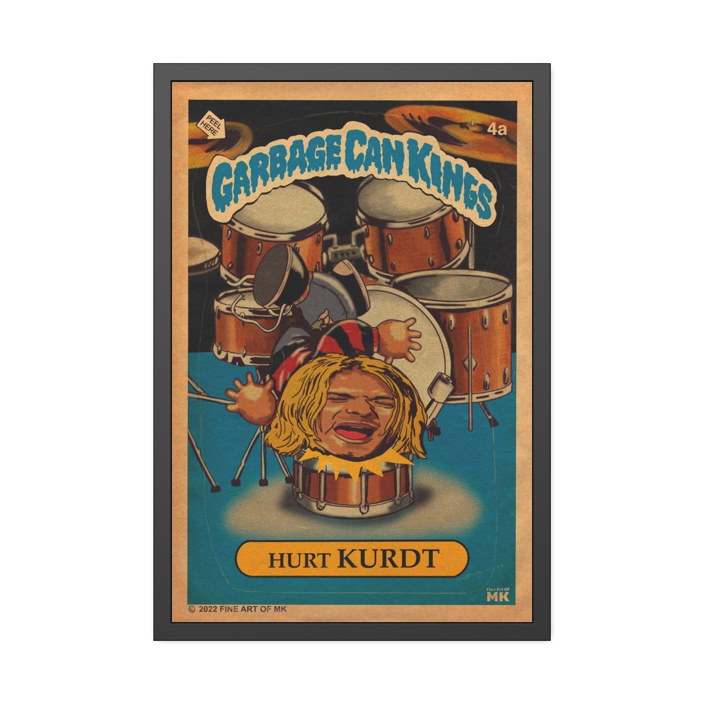 Hurt KURDT- Garbage Can Kings - Nirvana - Framed Paper Posters