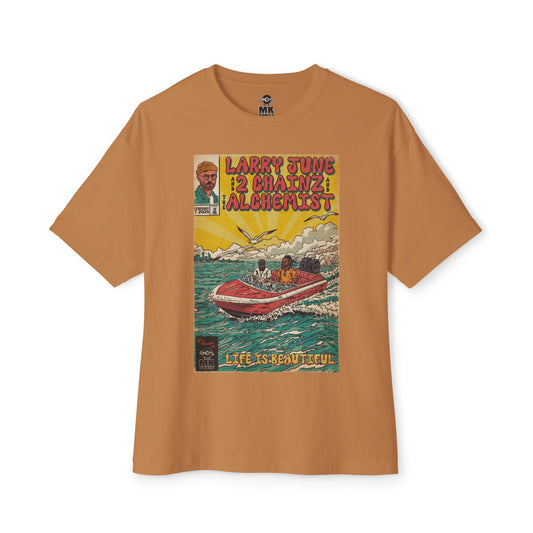 Life is Beautiful - June, Chainz, Alchemist - Unisex Oversized Boxy Tee