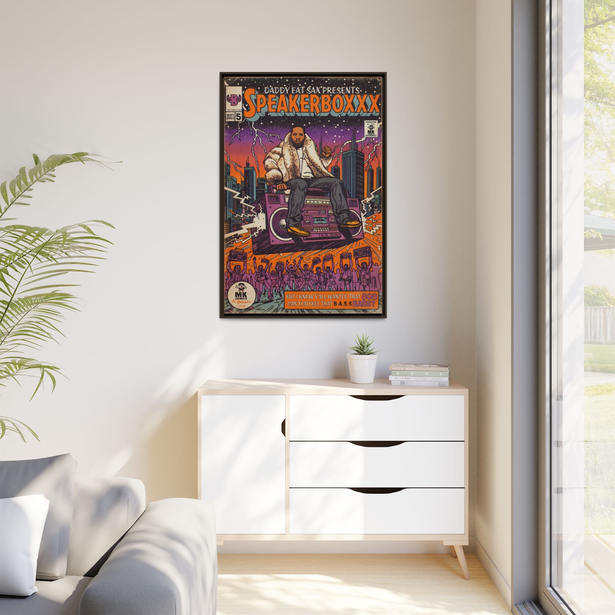 Speaker Boxxx - Matte Canvas, Framed (Multi-color)