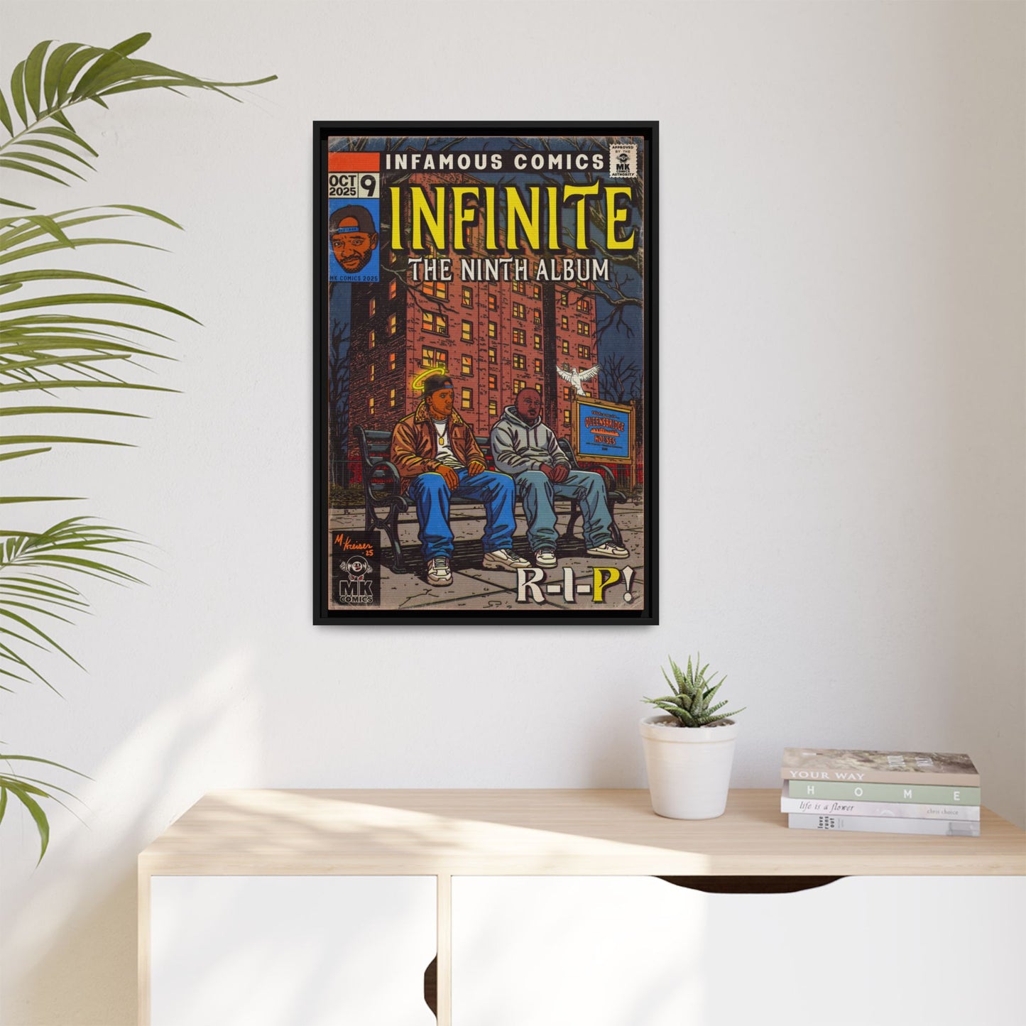 Infinite - Comic Book Art - Matte Canvas, Framed (Multi-color)